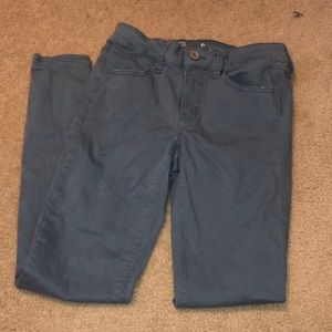 Teal jeans